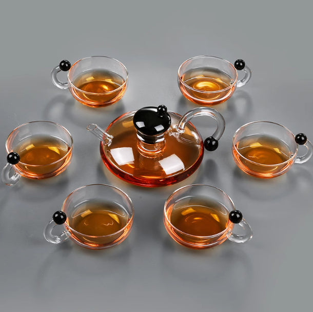 Elegant Glass Heating Tea Pot