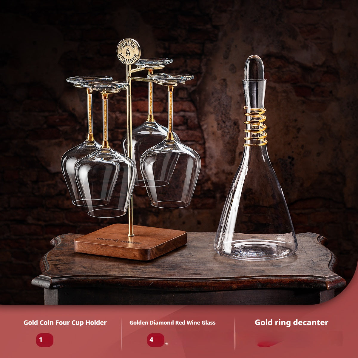 Wine Oxidation Decanter & Glasses