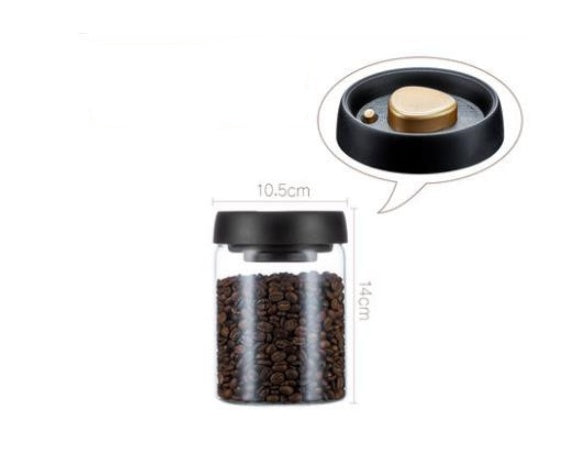 Coffee Beans Glass Airtight Canister