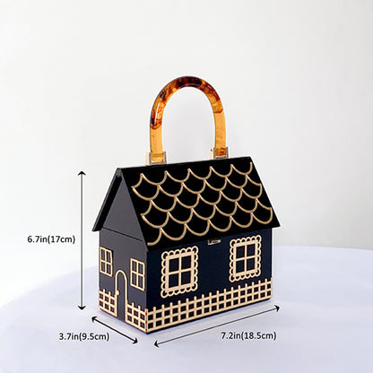 Unique Acrylic House Handbag