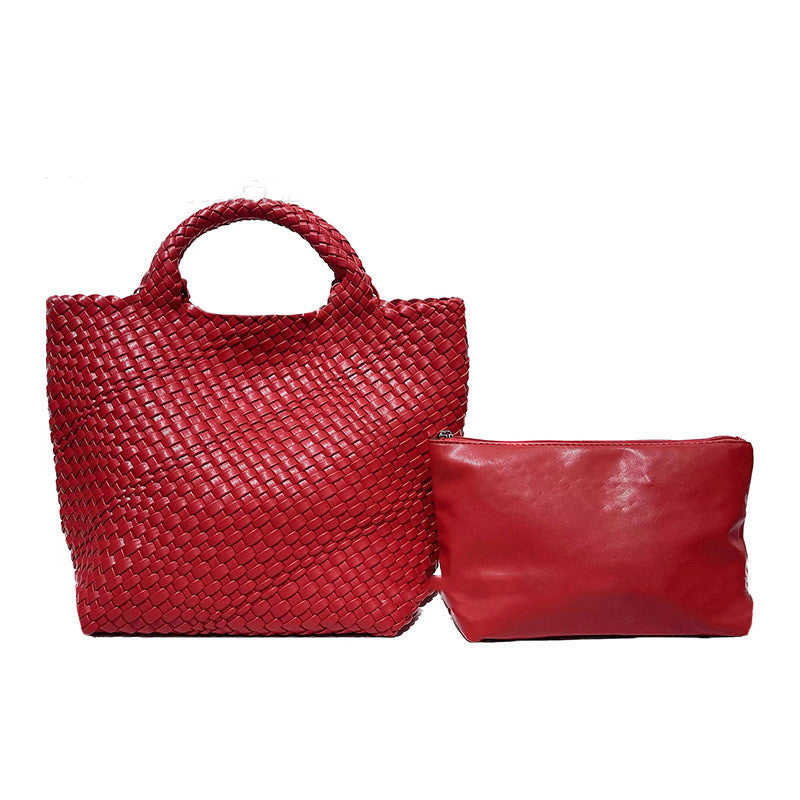 Woven Capacity Tote Bag