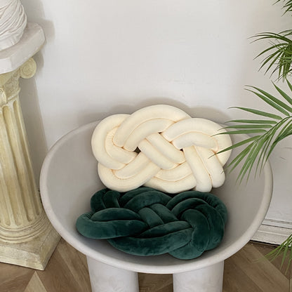 Plaited Plush Cushion