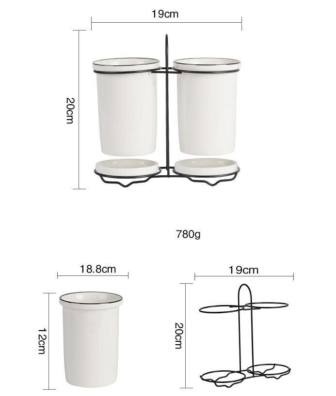 Ceramic Cutlery Storage Rack