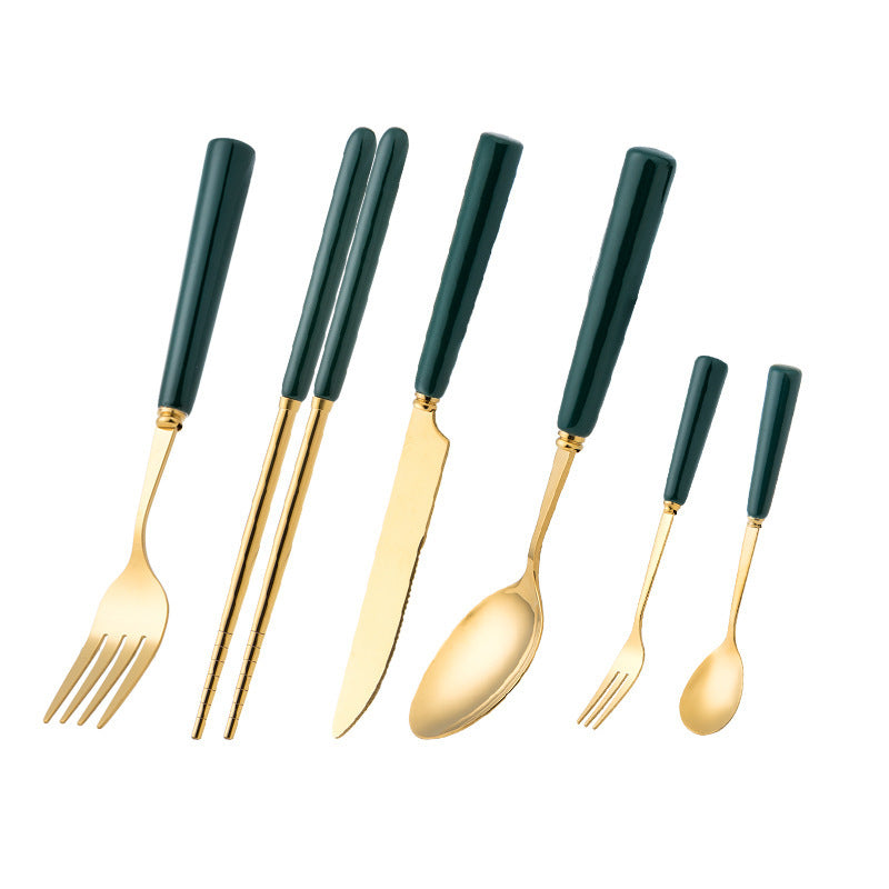 Teal Crest Stainless Steel Cutlery