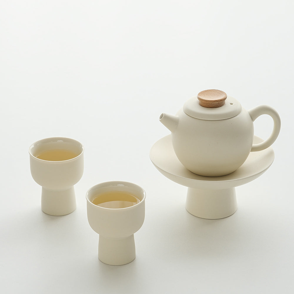 High-Footed Unique Teapot Set