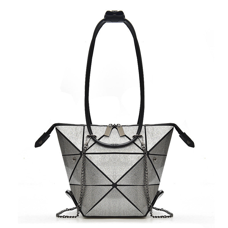 Geometric Diamond Laser Bag