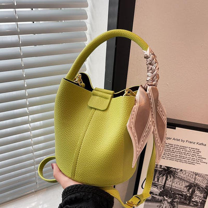 Accent Ribbon Bucket Bag