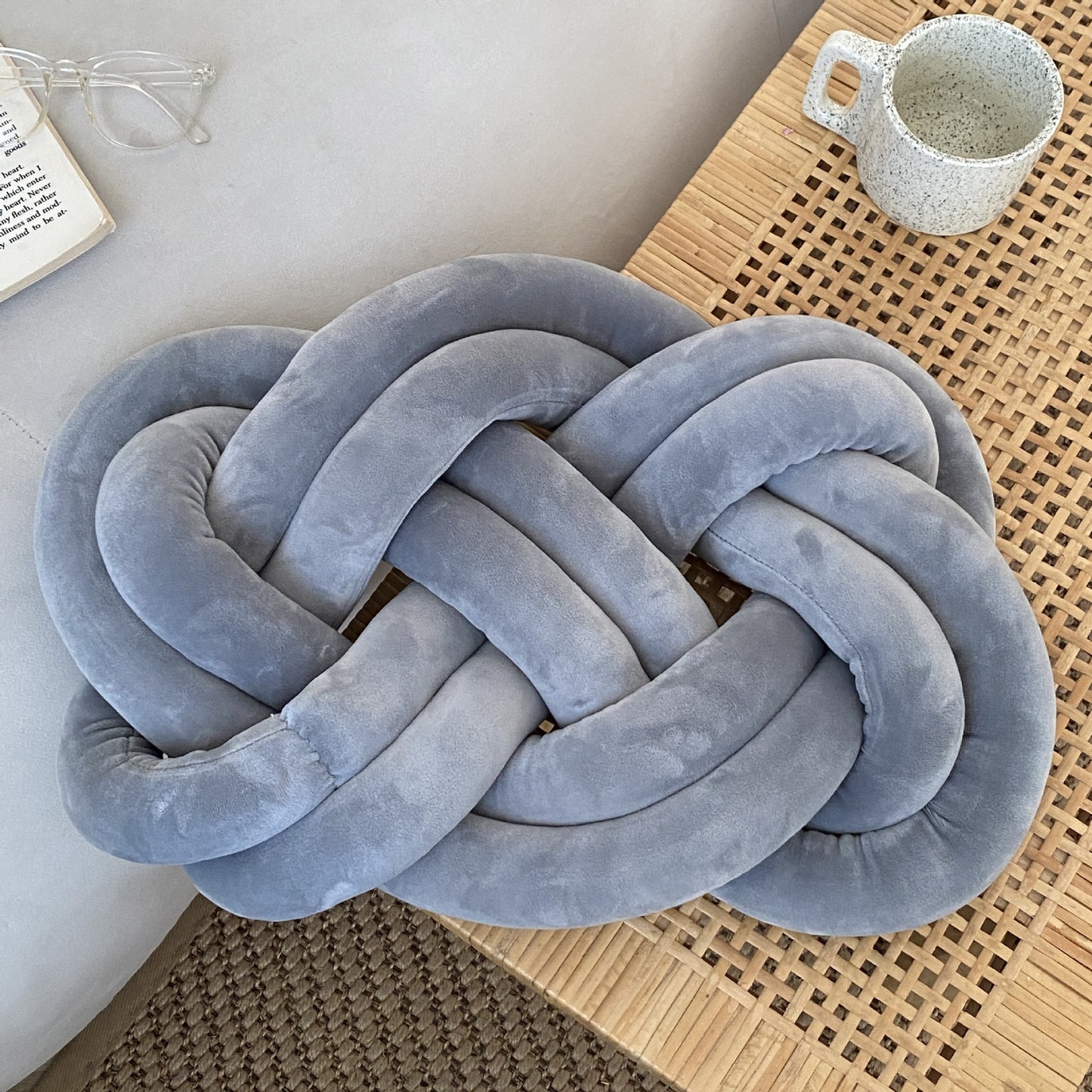 Plaited Plush Cushion