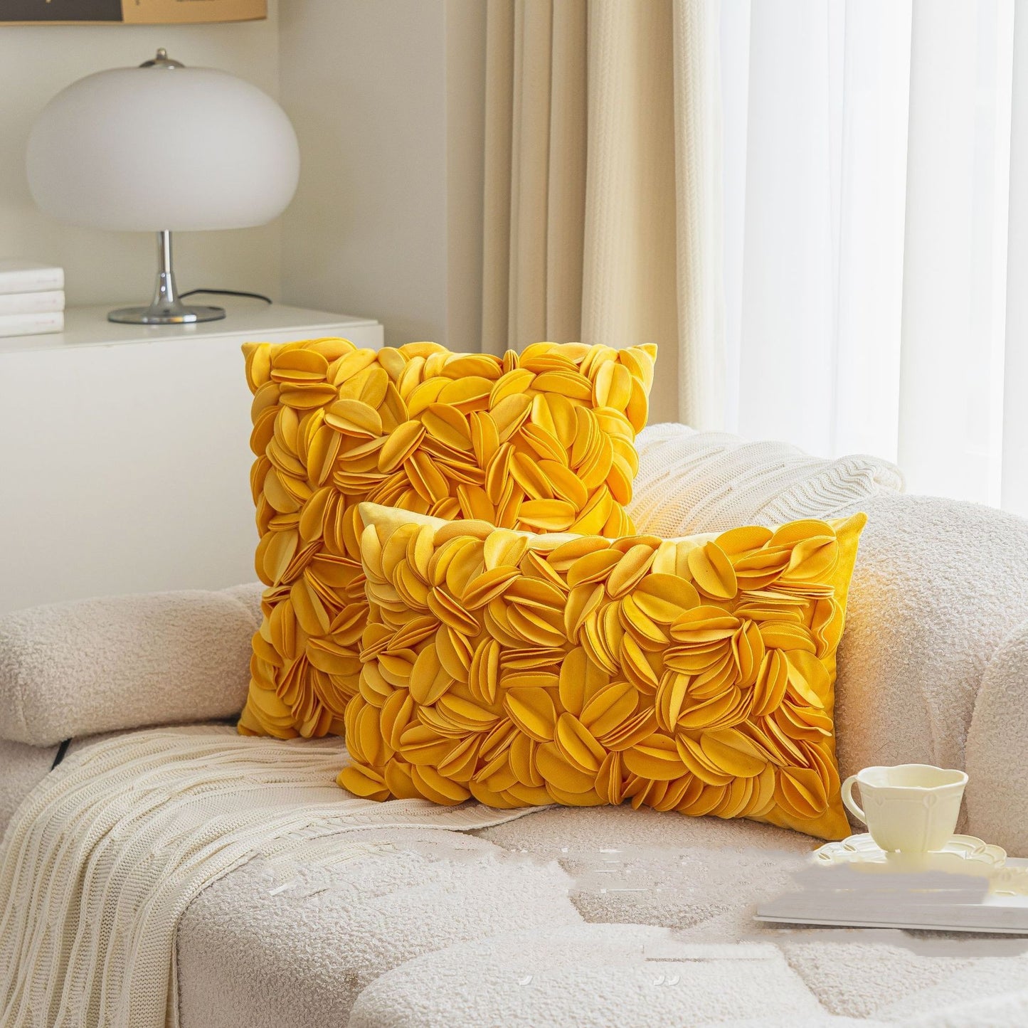 Decorative Petal Cushion Cover