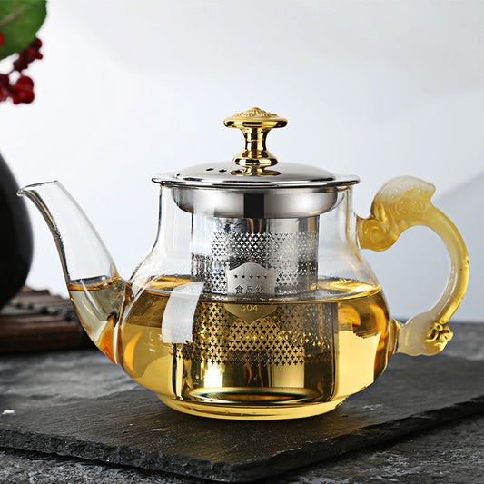 Stainless Steel Strainer Teapot Kettle