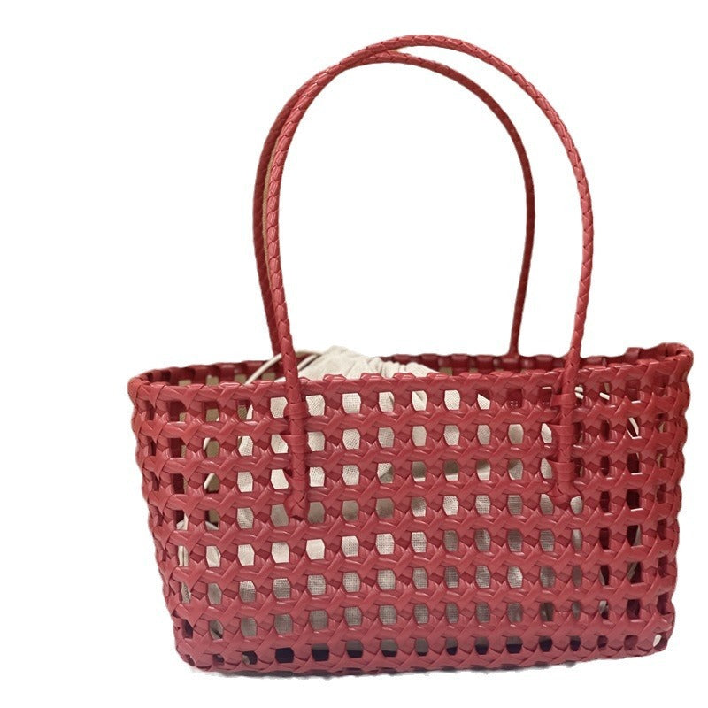 French Style Hollow Out Woven Bag