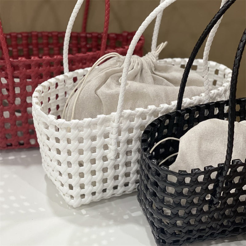 French Style Hollow Out Woven Bag