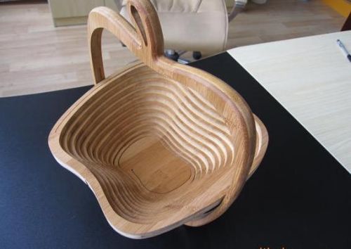 Retro Bamboo Fruit Basket