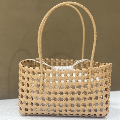 French Style Hollow Out Woven Bag