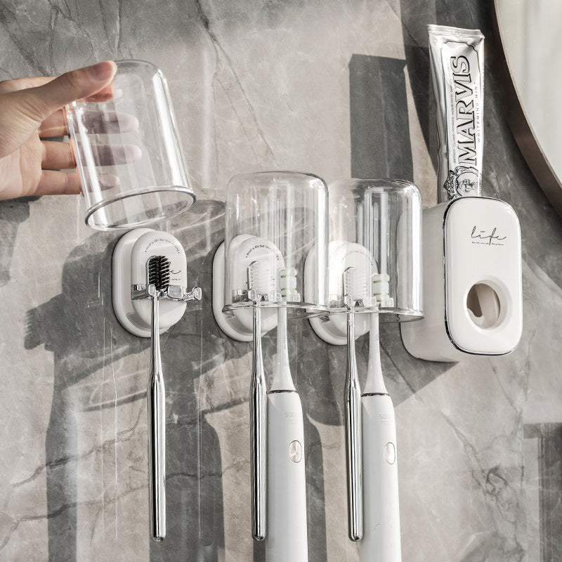 Multifunctional Luxe Toothbrush Holder