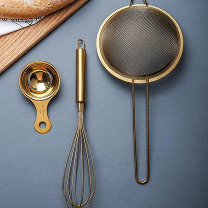 Elegant Golden Kitchen Gadget Set