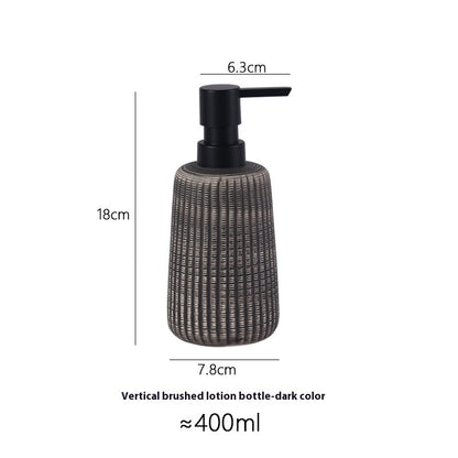 Retro Ceramic Vertical Pattern Dispenser Bottle