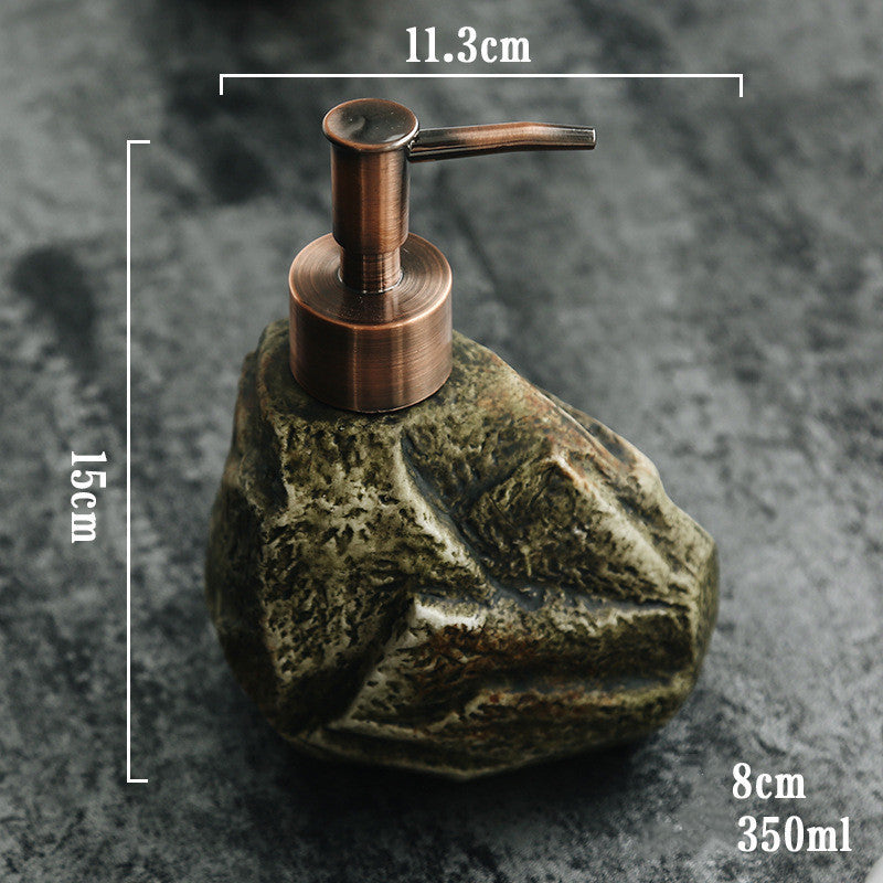 Ceramic Retro Stone Soap Dispenser