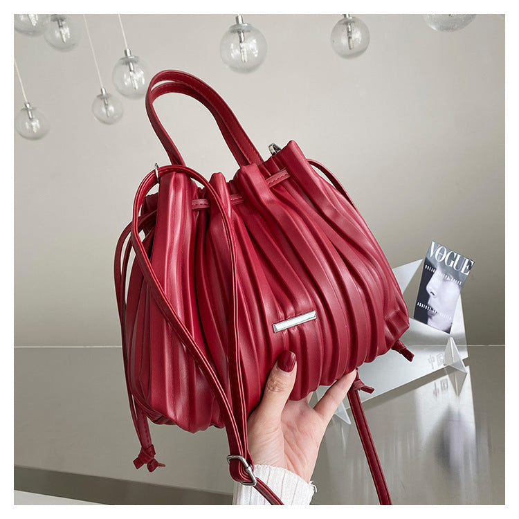 Retro Pleated Cloud Handbag