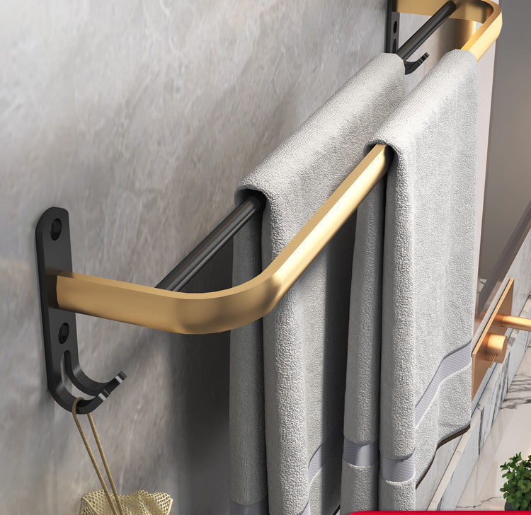 Aluminium Bathroom Wall Hanging Towel Rack