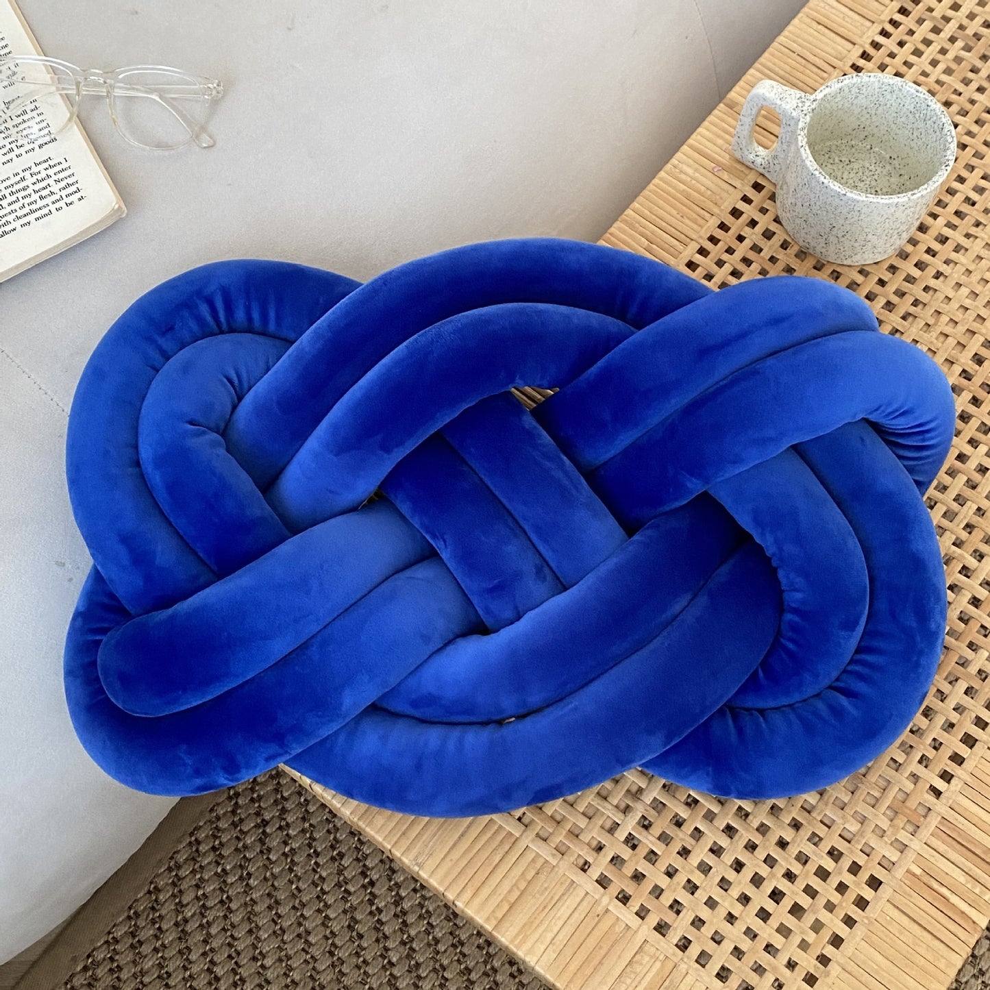 Plaited Plush Cushion