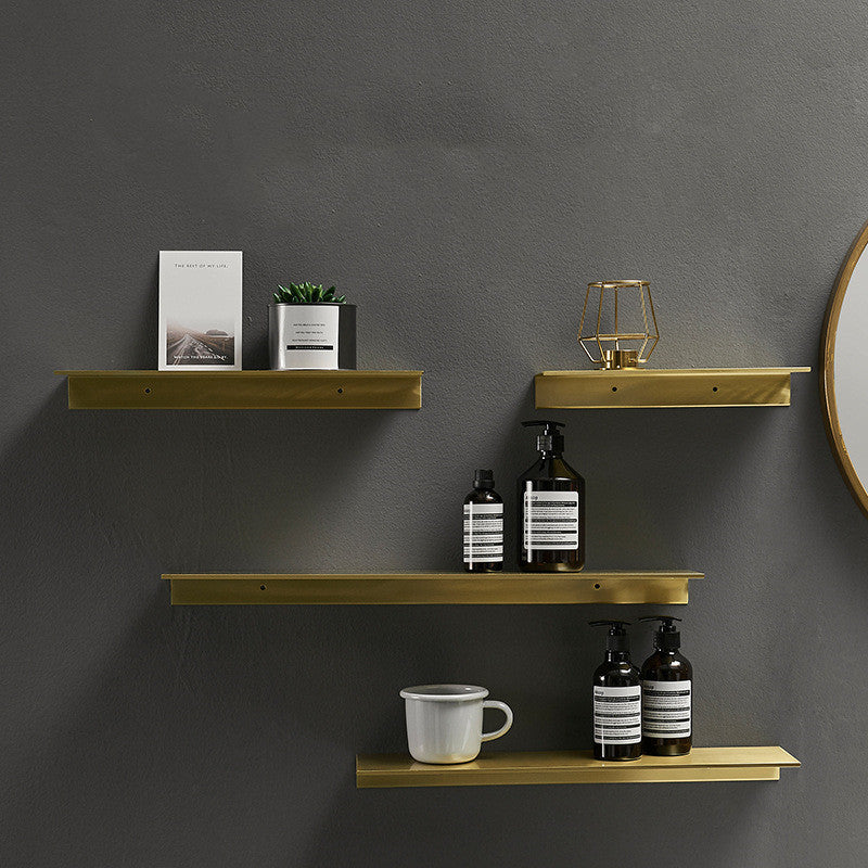 Brushed Gold Aluminium Bathroom Shelf