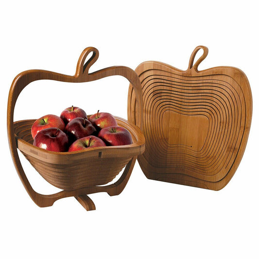 Retro Bamboo Fruit Basket