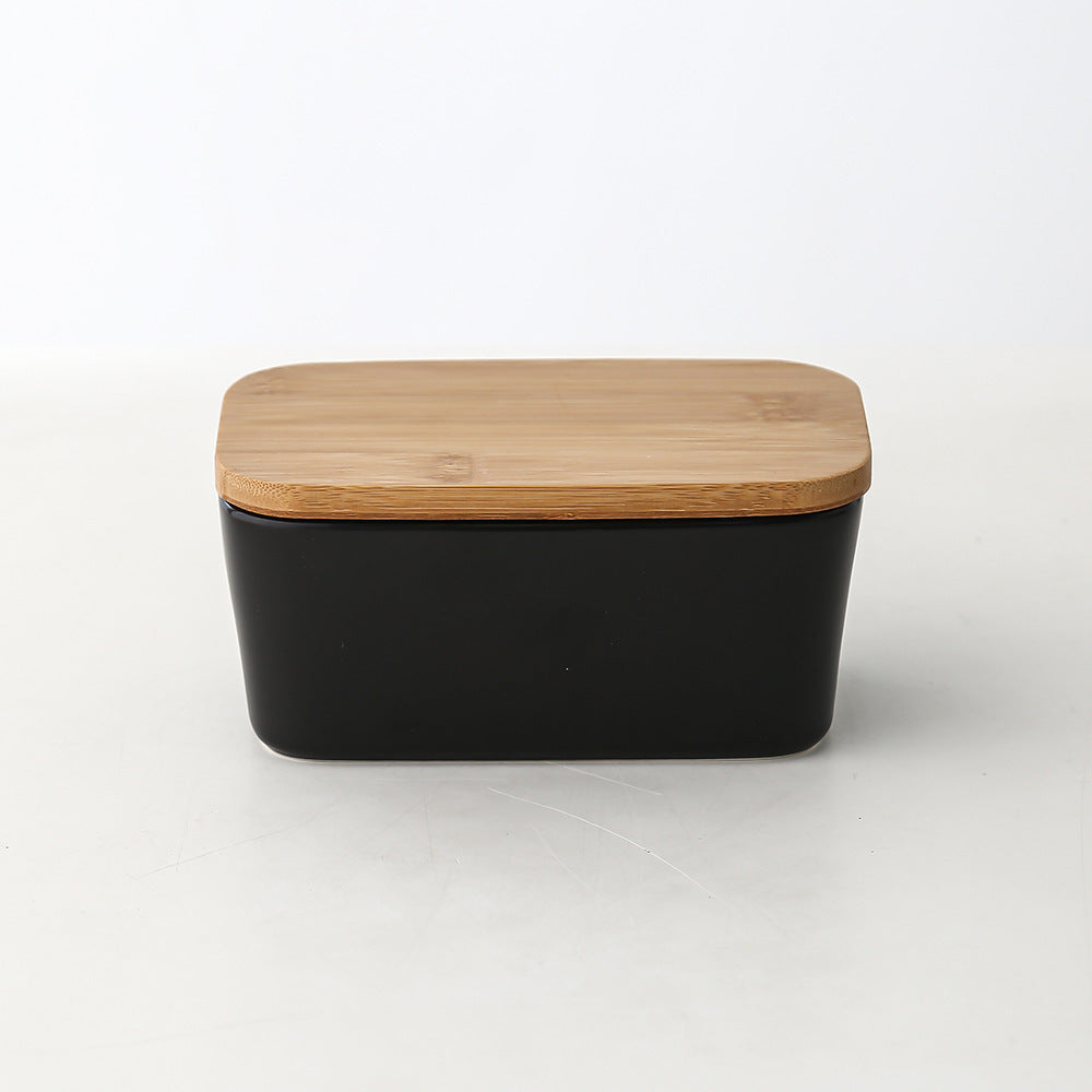 Bamboo Cover Butter Box