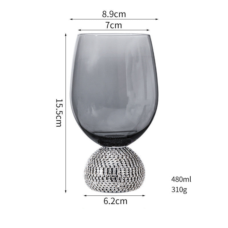 Diamond Encrusted Wine Glass