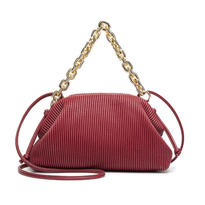 Chain Cloud Pleated Bag