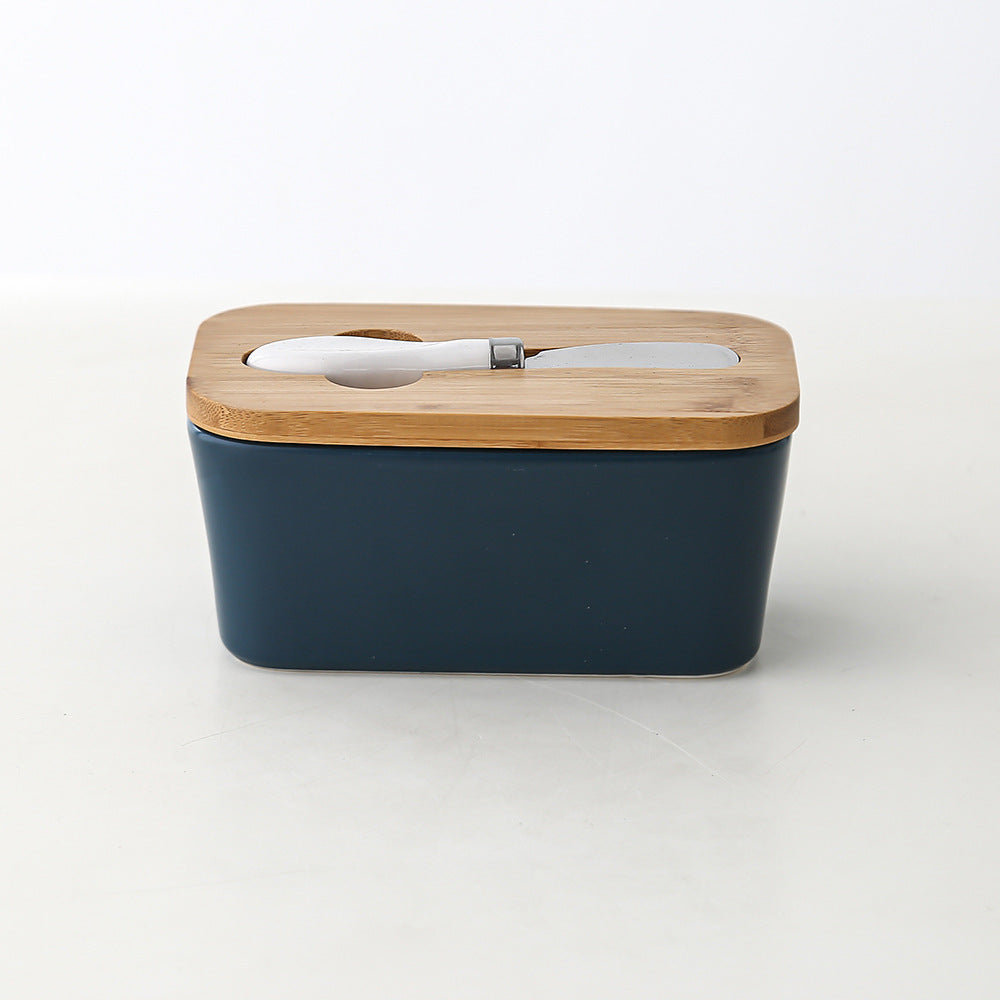 Bamboo Cover Butter Box