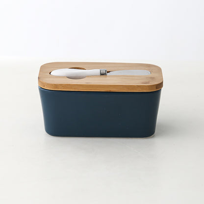 Bamboo Cover Butter Box