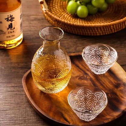 Elegant Glass Bottle Warmer Set