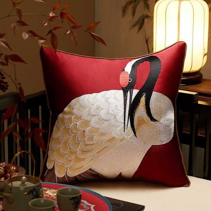 Plush Chinese Classic Embroidery Cushion