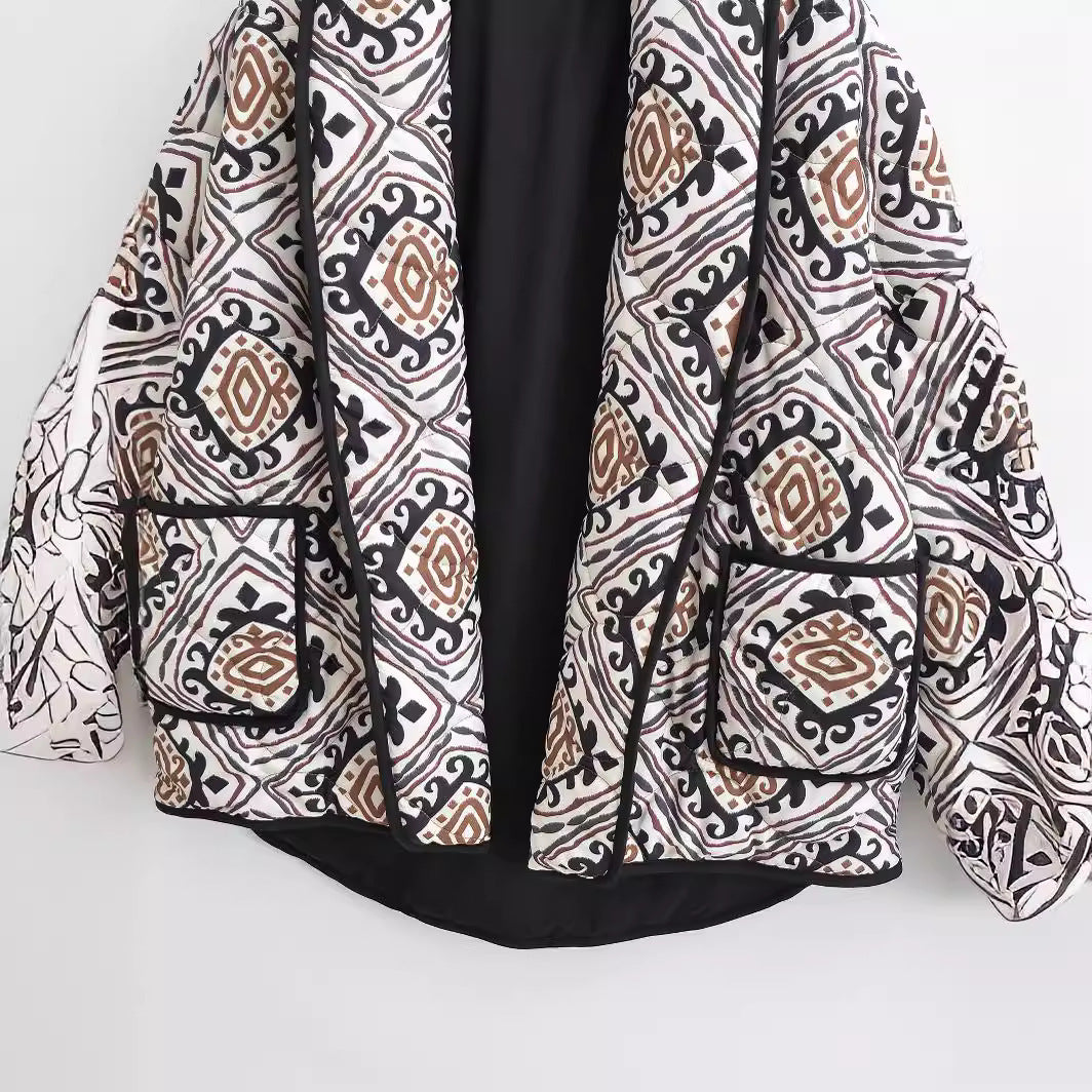 Floral Comfort Padded Jacket