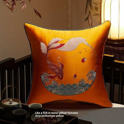 Plush Chinese Classic Embroidery Cushion