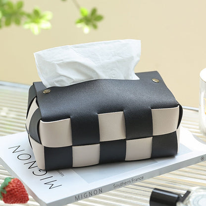 Checkerboard Tissue Box Cover