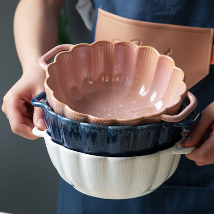 Binaural Salad Ceramic Bowl