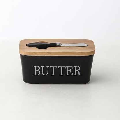 Bamboo Cover Butter Box