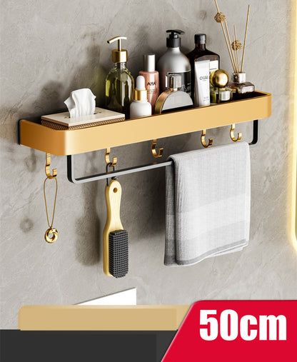 Bathroom Perforated Towel Storage Rack