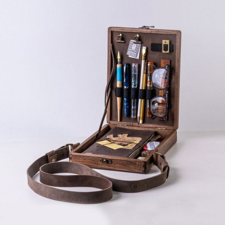 Writer Wooden Box Bag