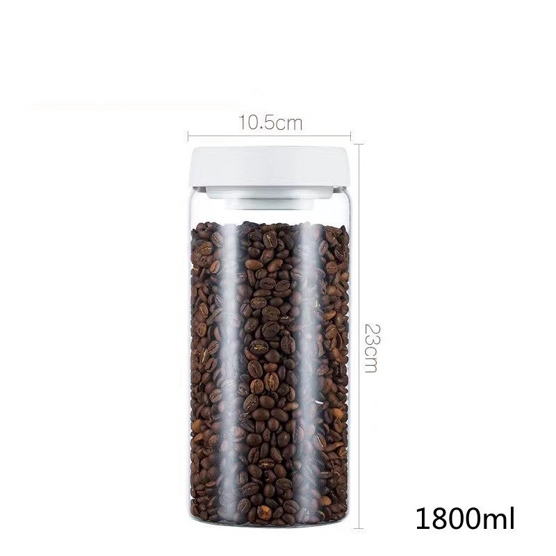 Coffee Beans Glass Airtight Canister