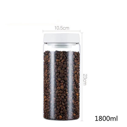 Coffee Beans Glass Airtight Canister