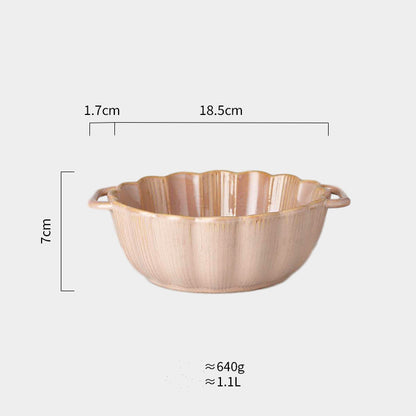 Binaural Salad Ceramic Bowl