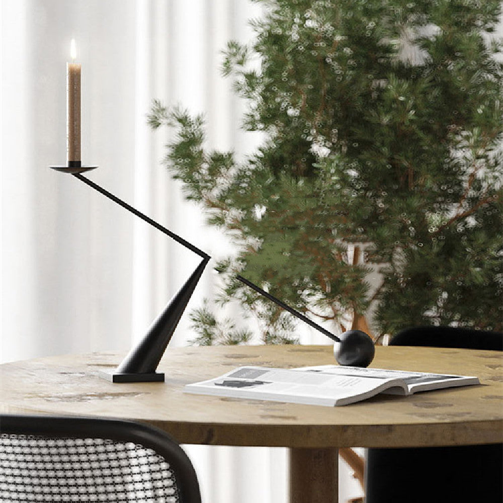 Modern Minimalist Creative Black Candlestick