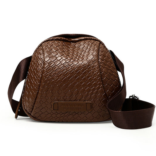 Woven Shell Messenger Bag