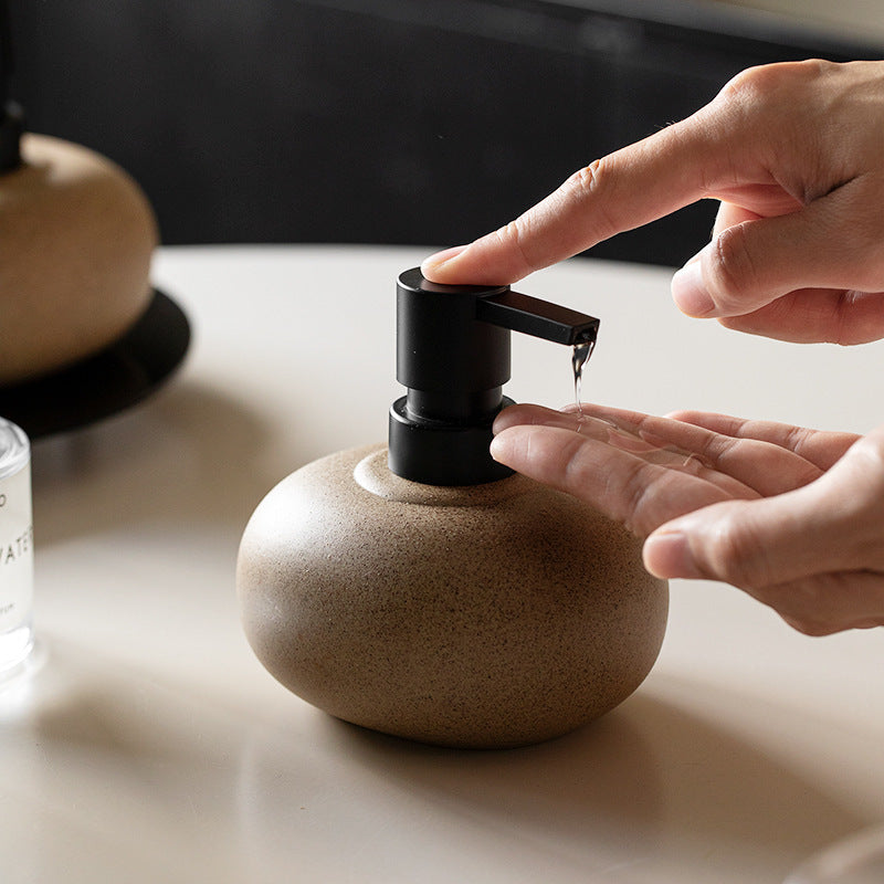 Stoneware Soap Dispenser Bottle