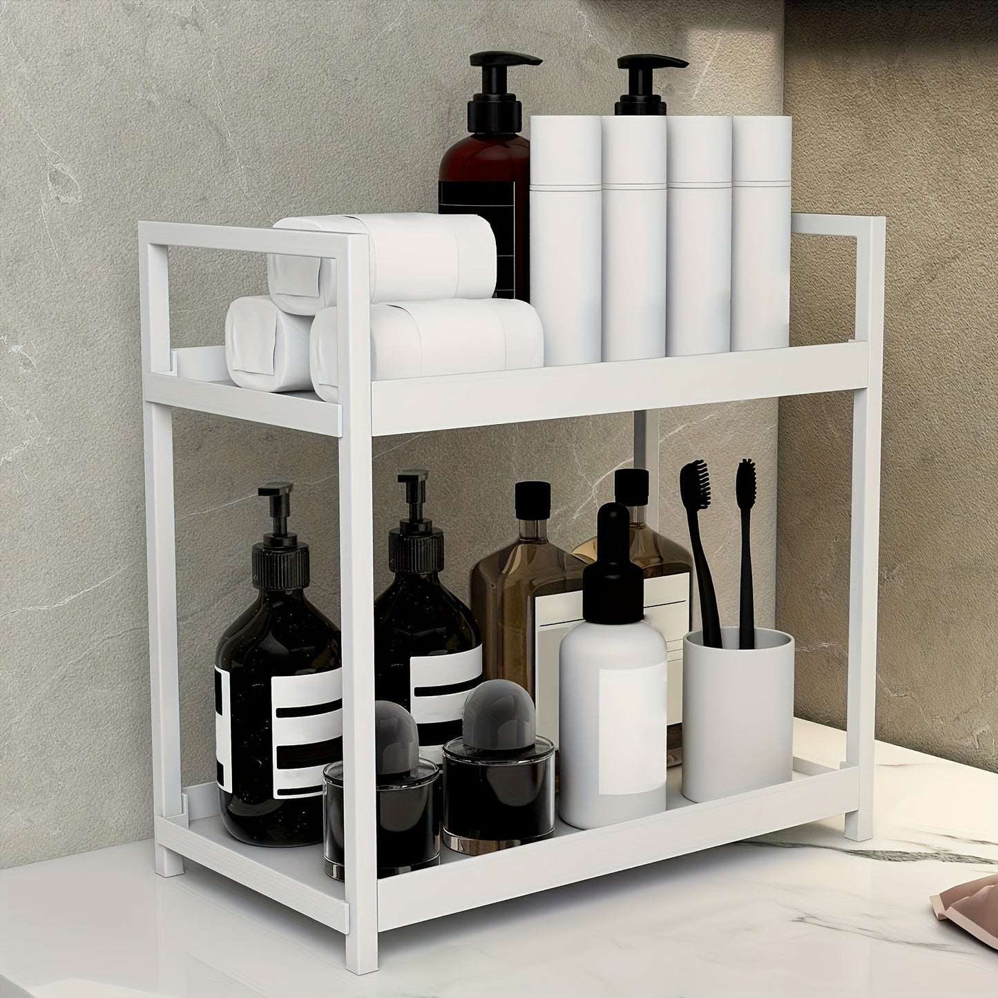 Desk Top Integrated Bathroom Rack