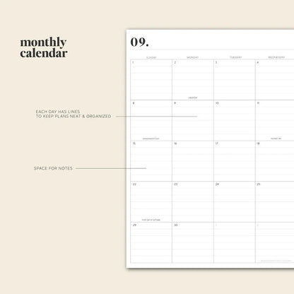 Daily Schedule Coil Notebook