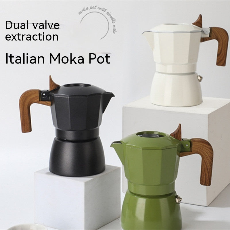 Double Valve Mocha Espresso Pot